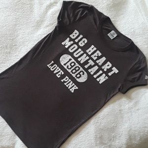 Love Pink Brown Graphic T shirt short sleeve